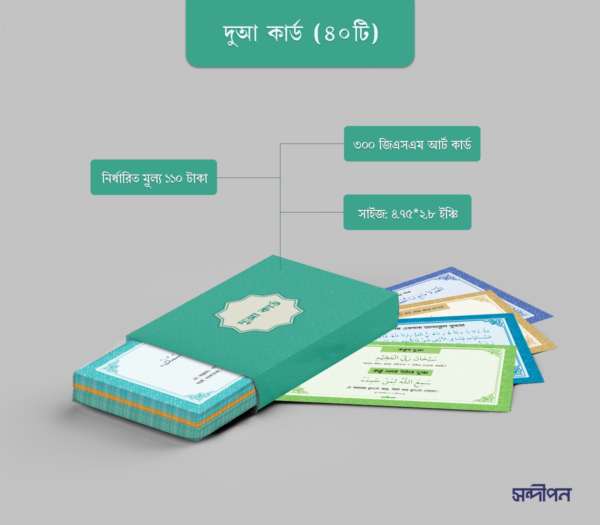 দুআ কার্ড প্যাকেজ (40টি)